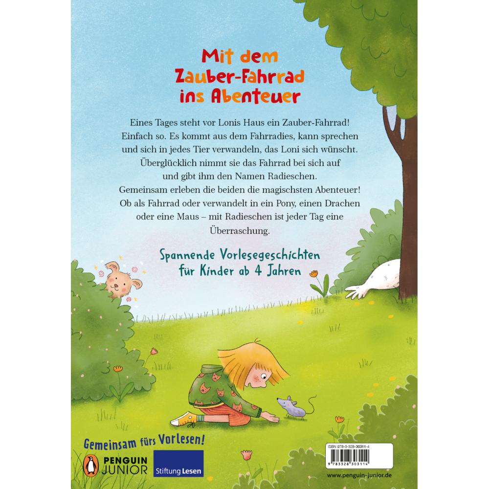 Thumbnail - Loni und Radieschen – Das unglaubliche Zauber-Fahrrad, Kinderbücher von Milena Baisch