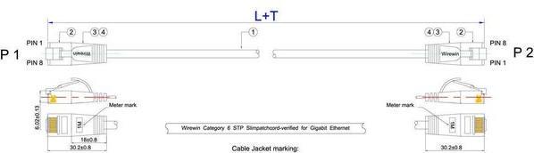 Produktbild Lightwin Netzwerkkabel (F/FTP, CAT6, 3 m)