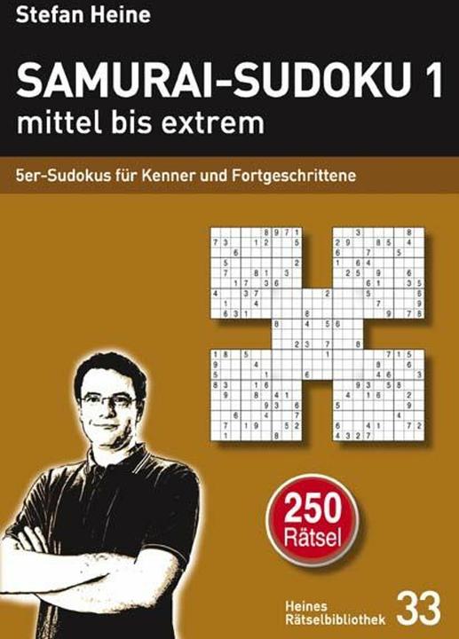 Produktbild Samurai-Sudoku 1 mittel bis extrem (Deutsch, Stefan Heine, 2012)