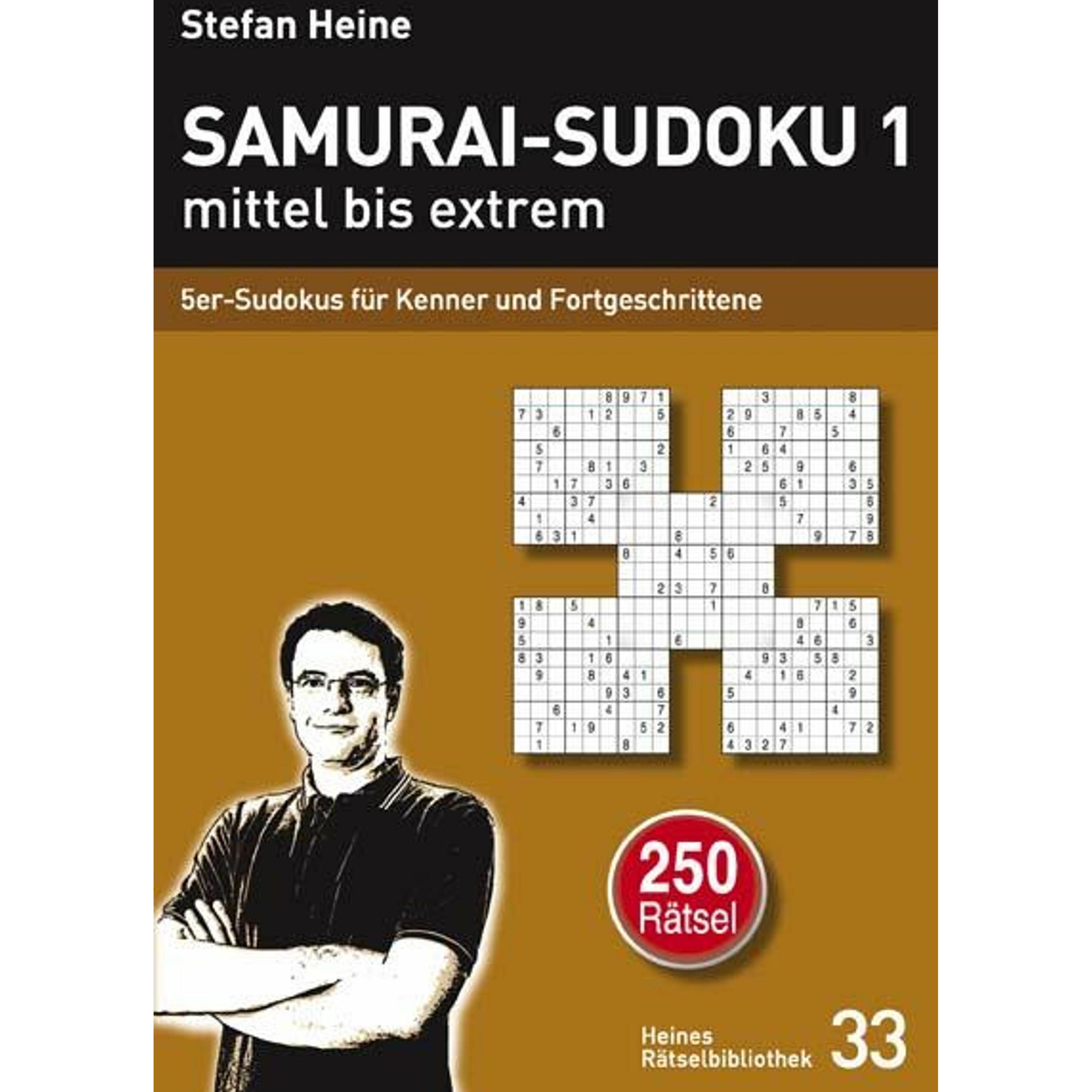 Samurai-Sudoku 1 mittel bis extrem, Sachbücher von Stefan Heine