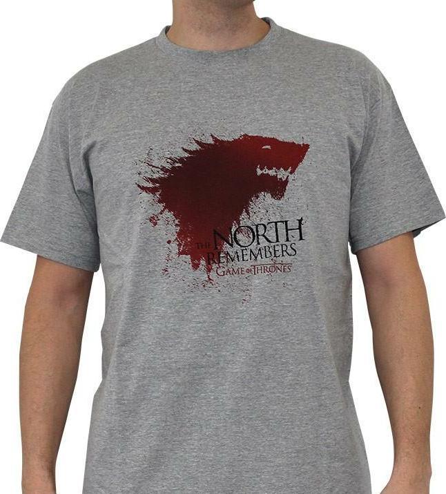 Actual product image ABYstyle GAME OF THRONES - Tshirt The North... man SS sport grey - basic (L)