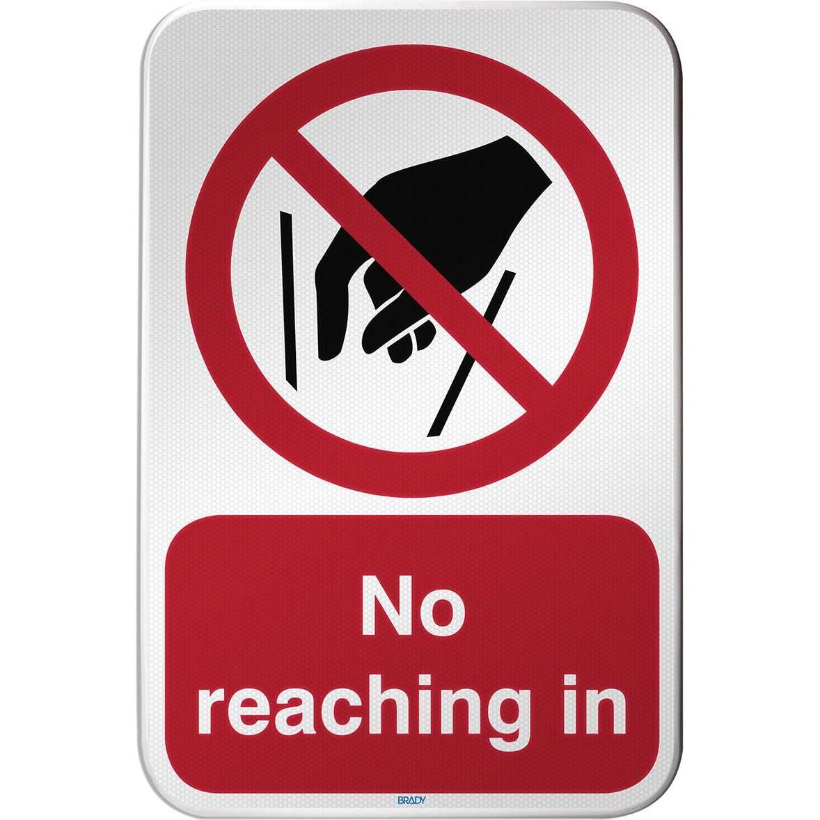 Brady, Sicherheitskennzeichnung, ISO Safety Sign - No reaching