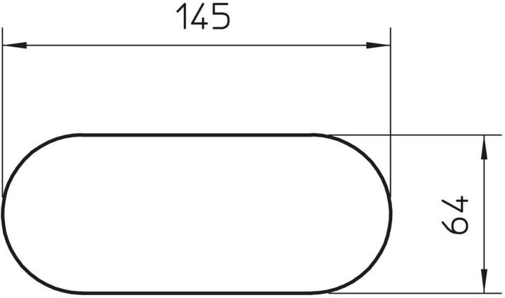 Actual product image OBO Bettermann Rubber pad 145x64x4, GUM, black 6290174 (14.50 cm)
