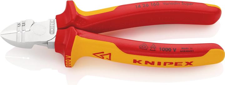 Immagine prodotto Knipex Tronchese laterale con spelacavi (160 mm)