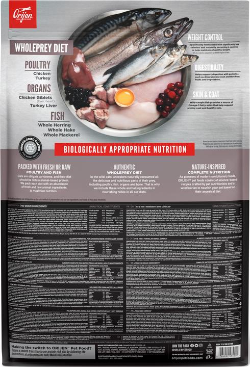 Actual product image Orijen Cat food (Adult, 1 pcs., 5400 g)