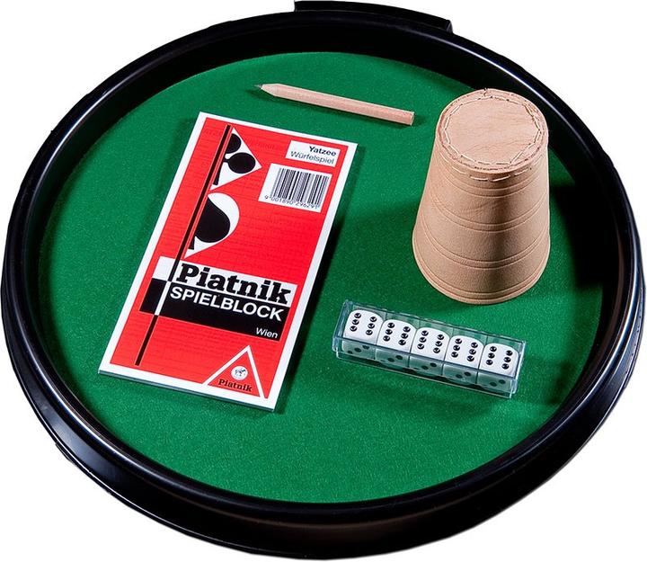 Actual product image Piatnik Žaidimas kaulais - paprastieji kaulai, padėklas, odos puodelis