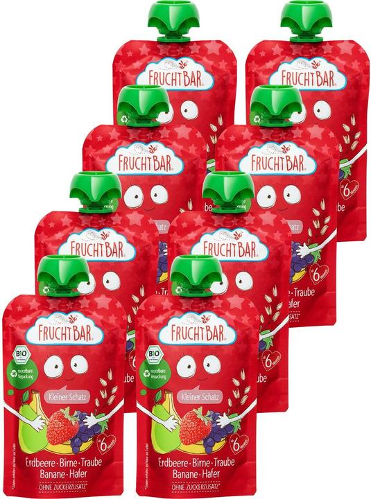 Banane, Birne, Erdbeer, Früchte, Traube