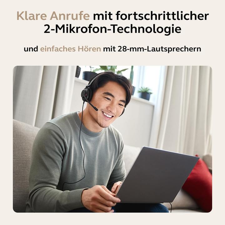 Actual product image Jabra EVOLVE2 30 SE USB-A UC (Cable, USB-A, Unify)