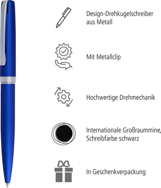 Produktbild Online Kugelschreiber Eleganza 34642 satin blue (Satin Blue, 1 x)