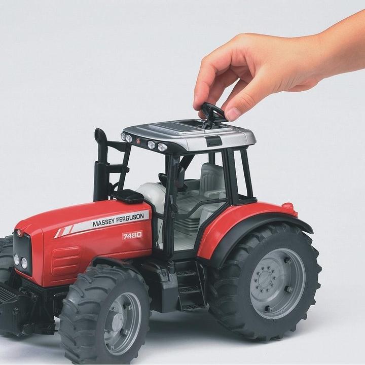 Produktbild Bruder Massey Ferguson 7480 mit Wannenkippanhänger
