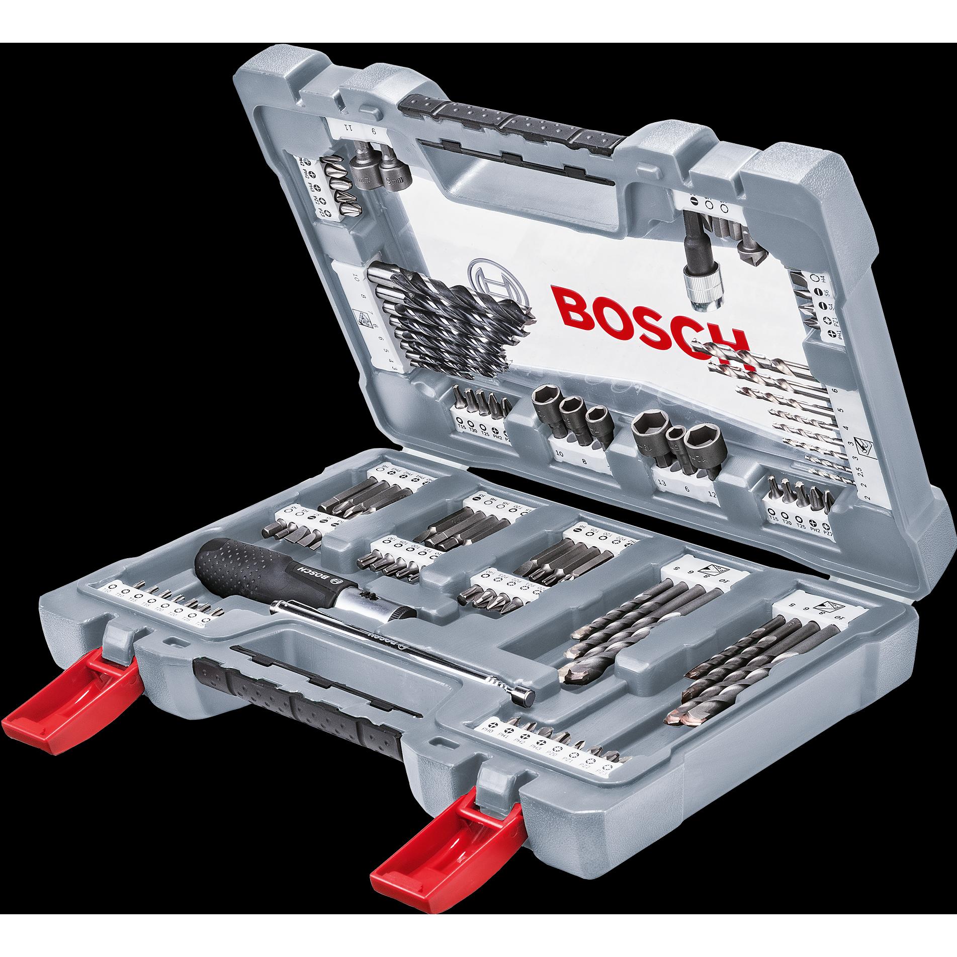 Thumbnail - Bosch Professional Zubehör, Bohrereinsatz, 105-tlg. Premium X-Line Bohrer- und Schrauber-Set (3 mm, 4 mm, 5 mm, 6 mm, 7 ...