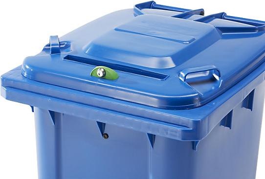 Image du produit kaiserkraft Poubelle à papier verrouillable (240 l)