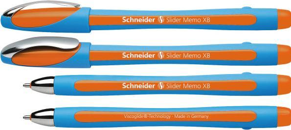 Image du produit Schneider Stylo à bille Slider Memo (Orange, Bleu, 1 x)