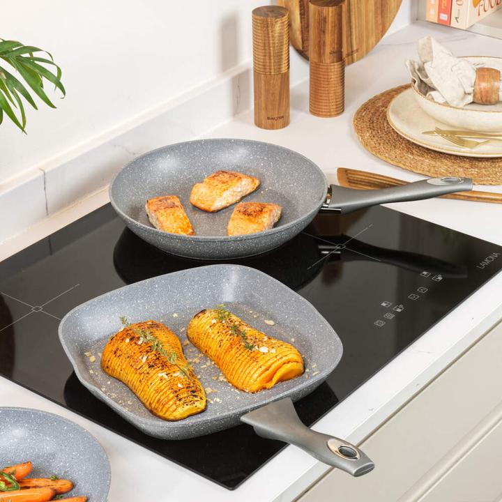 Actual product image Salter BW02773G1EU7 Marblestone 28cm Griddle Pan (28 cm, Grill pan, Aluminium)