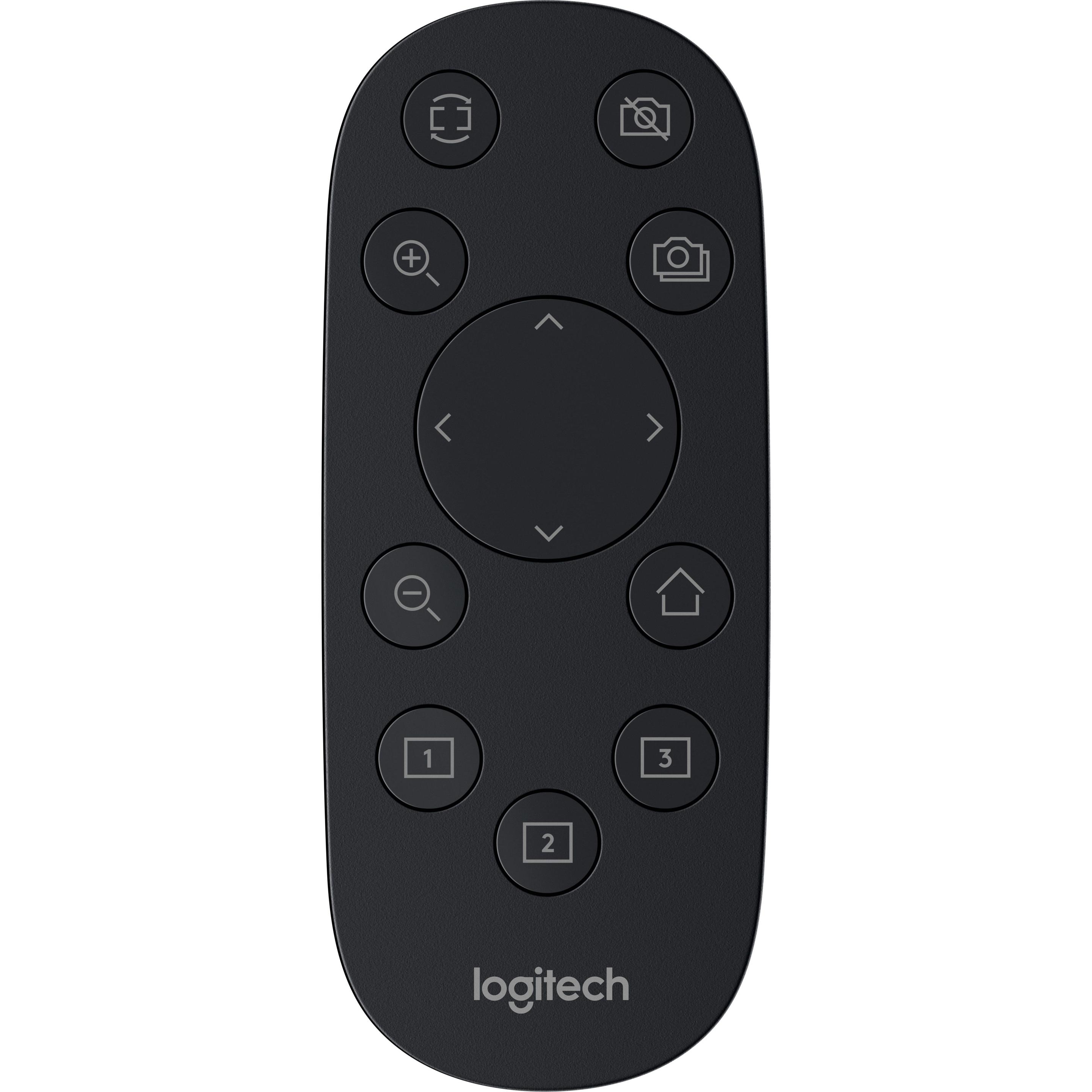 Logitech PTZ Pro 2 Fernbedienung (Gerätespezifische Fernbedienung, Radio Frequency (RF)), Fernbedienung, Schwarz
