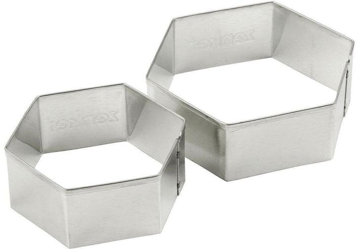 Zenker Guetzli-Ausstecher-Set Fussball Hexagon, Detailfarbe