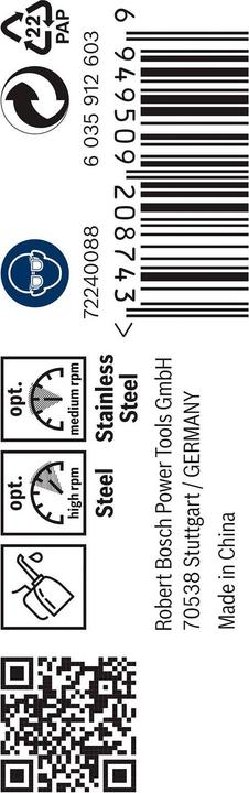 Produktbild Bosch Professional Zubehör PRO Stainless Steel HSS-Co Spiralbohrer, 3,6 x 39 x 70 mm (3.6 Millimeter)