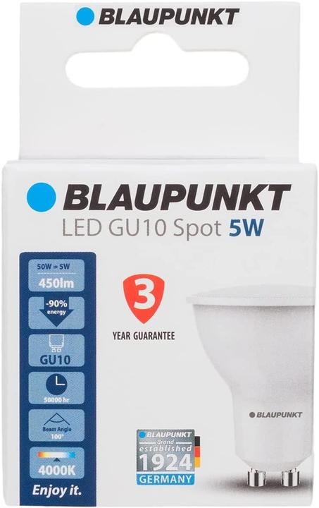 Energie-Label Blaupunkt Reflektor (GU10, 475 lm, 1x)