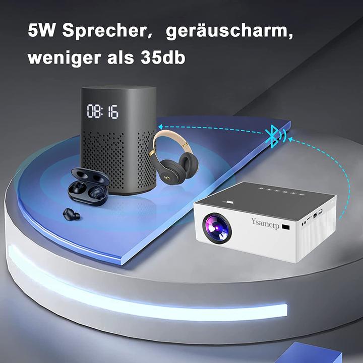 Produktbild Ysametp 1080p Native M7 Beamer WiFi Bluetooth (Full HD, 15000 lm)