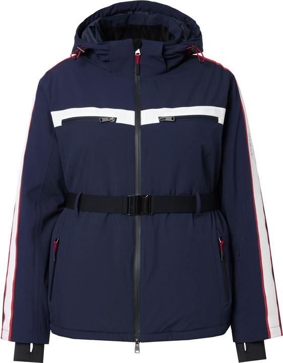 Image du produit Ulla Popken Veste technique imperméable, avec fermeture Éclair à double sens et passe-pouces intégré (46, 48)