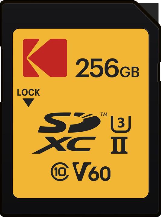 Produktbild Kodak SD 256GB UHS-II U3 V60 Ultra Pro (256 GB, SDXC, U3, UHS-II)