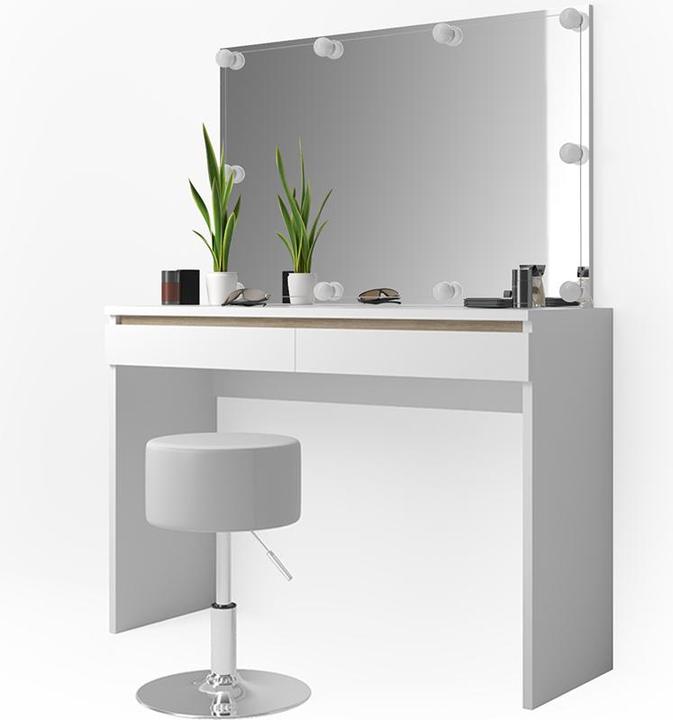 Actual product image Vicco Emma with stool and lighting (120 x 42 x 83 cm)