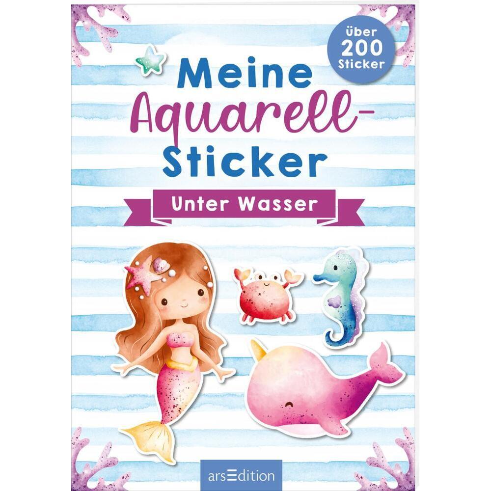 Ars Edition, Sticker, Meine Aquarell-Sticker - Unter Wasser