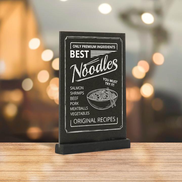 Produktbild Europel Kreidetafel Tischaufsteller, DIN A4 hoch, schwarz (Wandtafel)