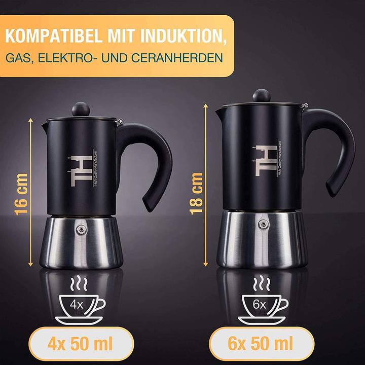 Produktbild Thiru Espressokocher 4 Tassen, Induktion