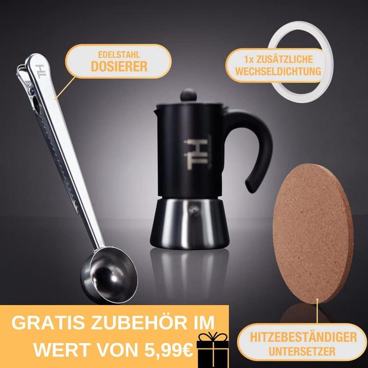 Produktbild Thiru Espressokocher 4 Tassen, Induktion