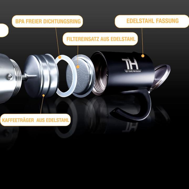 Produktbild Thiru Espressokocher 4 Tassen, Induktion