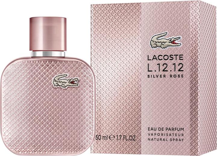 Actual product image Lacoste L.12.12 Silver Rose Eau De Parfum Spray 50ml (Eau de parfum, 50 ml)