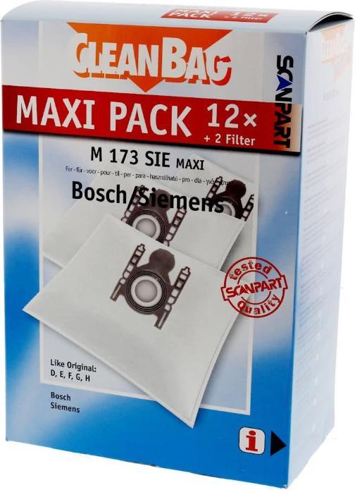 Produktbild Scanpart Maxipack kompatibel mit Bosch/Siemens Typ D,E,F,G,H 2687438173 Staubsau (12x)