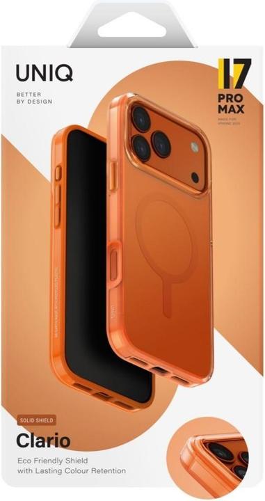 Produktbild Uniq Clario Case for iPhone 17 Pro Max Magclick Charging Orange (Apple iPhone 17 Pro Max)