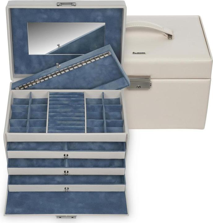 Produktbild Sacher 72.518.565608 - Schmuckkasten Jasmin elegance ivory Vollrindleder