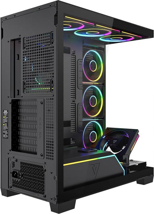 Actual product image Modecom Obudowa Volcano Stellar Plus Argb Midi 8f Black (ATX, mATX, Mini-ITX)