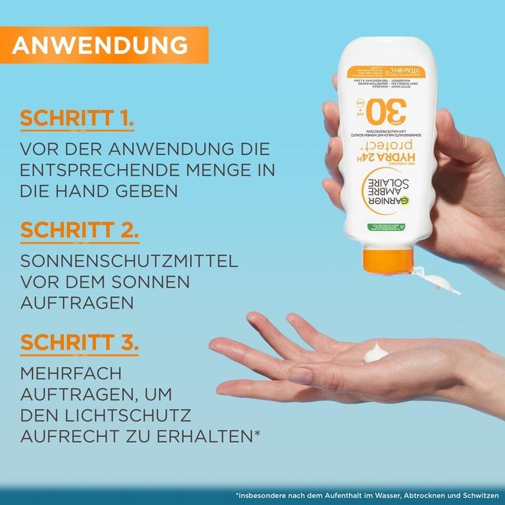 Actual product image Garnier Ambre Solaire (Suntan lotion, SPF 30, 175 ml)