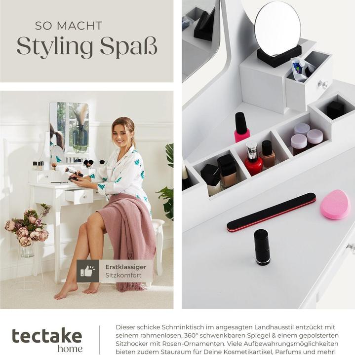 Produktbild tectake Claire (80 x 40 x 138 cm)