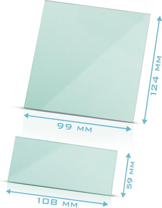 Produktbild Stahlwerk Vorsatzscheiben 8er Set Schweisshelm Ersatzscheiben ST 550 L (Gehörschutz Ersatzpolster)