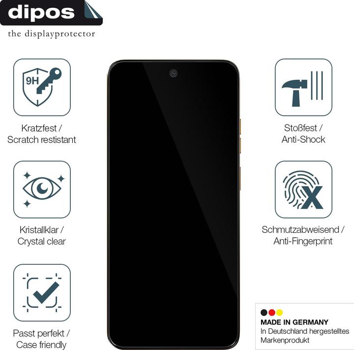 Actual product image Dipos Anti-Shock Screen Protector Clear (1 Piece, Motorola Moto C)