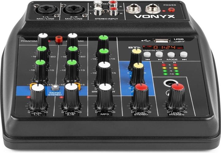 Actual product image Vonyx Mixing console VMM100 (Studio- and Livemixer)