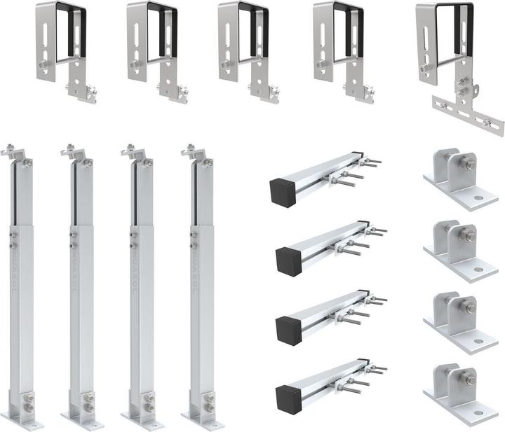 Immagine prodotto Nuasol Staffa per ringhiera del balcone (Materiale di montaggio del sistema solare)
