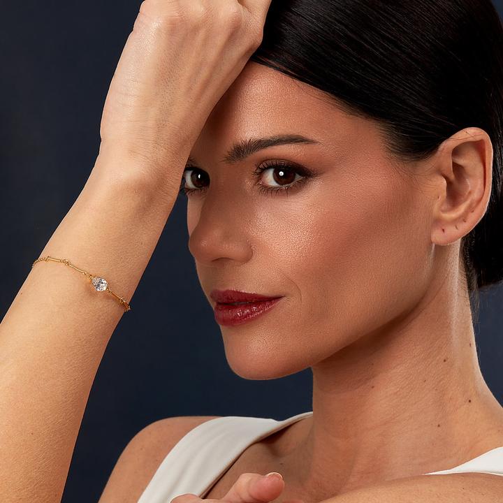 Produktbild Morellato Modern gold-plated bracelet Tesori SAIW209 (19 cm, Silber 925)