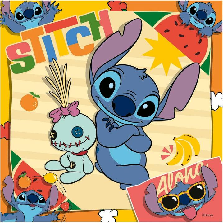 Immagine prodotto Ravensburger Puzzle per bambini - 12004114 Disney Stitch - Puzzle per bambini dai 5 anni in su, con 3x49 (49 pezzi)