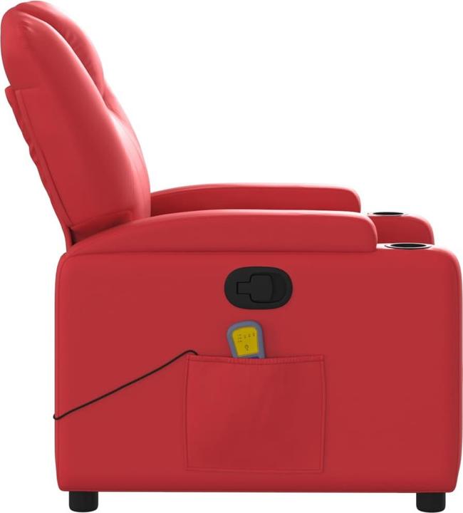 Immagine prodotto VidaXL Sedia da massaggio in similpelle rossa,Colore: Rosso, Materiale: similpelle