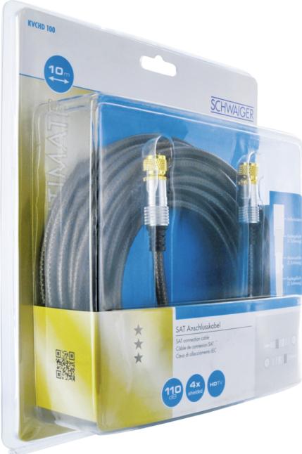 Produktbild Schwaiger SAT Anschlusskabel (110 dB, SAT Kabel)