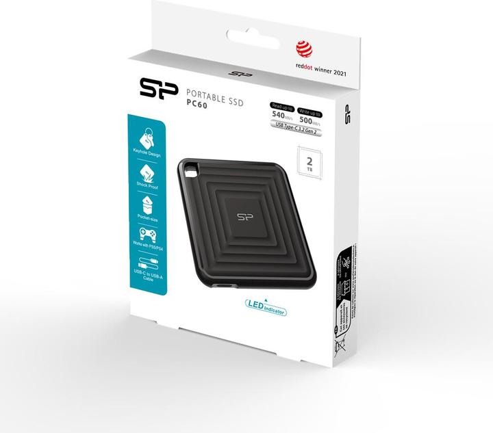Actual product image Silicon Power External SSD PC60 2TB (2 TB)