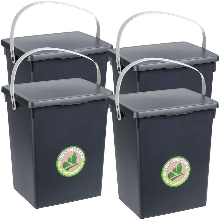 Produktbild Excellent Houseware 4er-Set Komposteimer aus Kunststoff