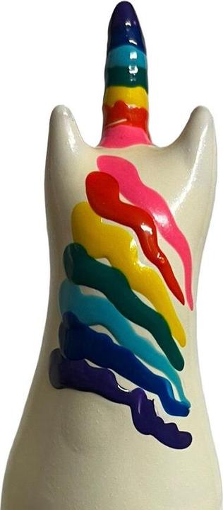 Actual product image Erco Scherzkondom mit Figur «Einhorn» 1 Stück, handbemalt, ohne Gleitmittel, Naturkautschuklatex (1 pcs.)