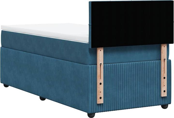 Produktbild VidaXL Bo x springbett mit Matratze 160 x 200 cm Samt (160 x 200 cm, 160 x 200 cm)